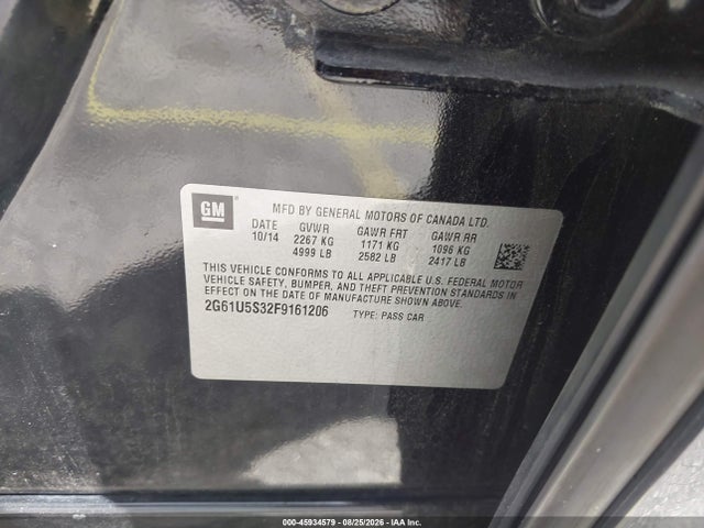 45934579 :رقم المزاد ، 2G61U5S32F9161206 vin ، 2015 Cadillac Xts W20 Livery Package مزاد بيع