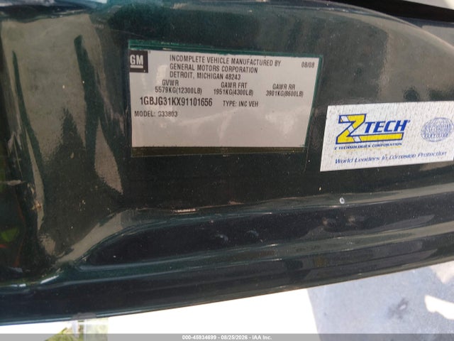 Aukcja sprzedaży 2009 Chevrolet Bus Express Cutaway, vin: 1GBJG31KX91101656, numer aukcji: 45934699