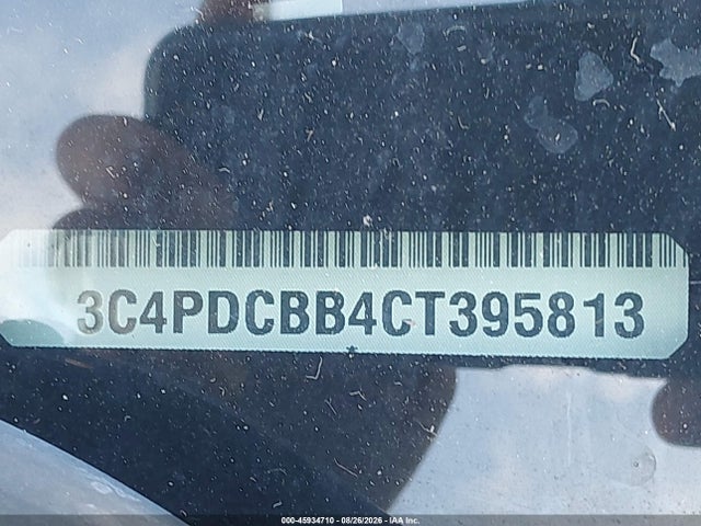 Продажа на аукционе авто 2012 Dodge Journey Sxt, vin: 3C4PDCBB4CT395813, номер лота: 45934710