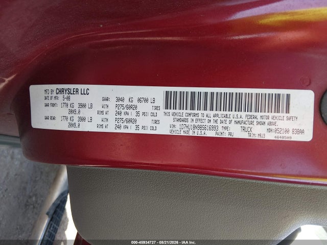 Aukcja sprzedaży 2008 Dodge Ram 1500 Slt, vin: 1D7HU18N98S616993, numer aukcji: 45934727