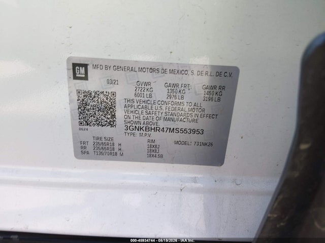 Chevrolet Blazer Awd 2lt 2021 3GNKBHR47MS553953 Image 9