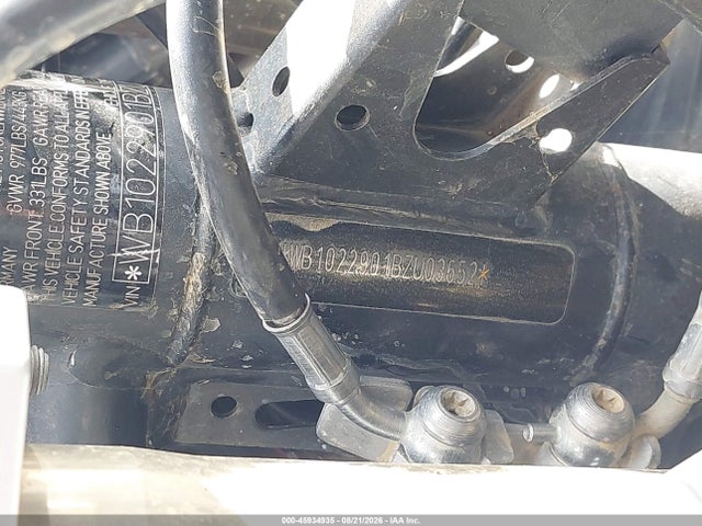 45934935 :رقم المزاد ، WB1022901BZU03652 vin ، 2011 Bmw F800 Gs مزاد بيع