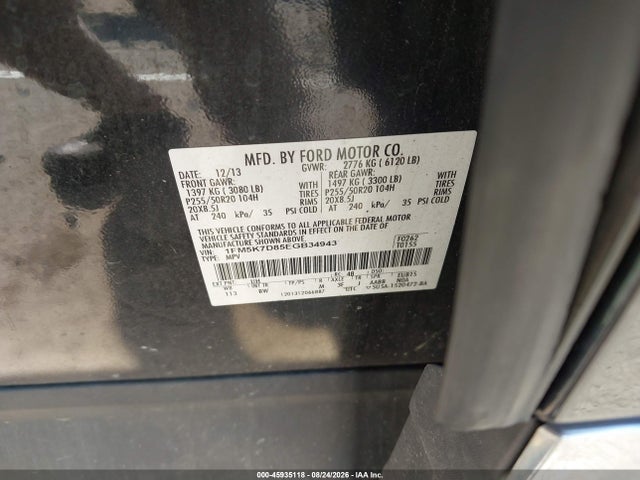Ford EXPLORER XLT 2014 1FM5K7D85EGB34943 Image 9