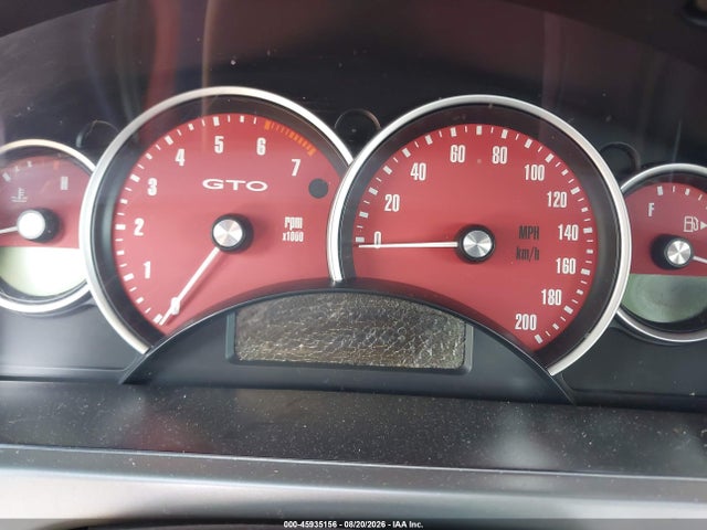 2004 Pontiac Gto მანქანა იყიდება აუქციონზე, vin: 6G2VX12G54L236222, აუქციონის ნომერი: 45935156