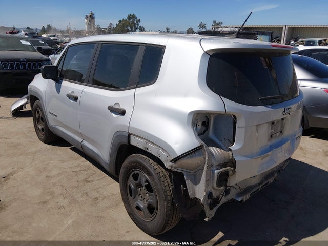 2015 Jeep Renegade Sport მანქანა იყიდება აუქციონზე, vin: ZACCJAAT8FPB45766, აუქციონის ნომერი: 45935202