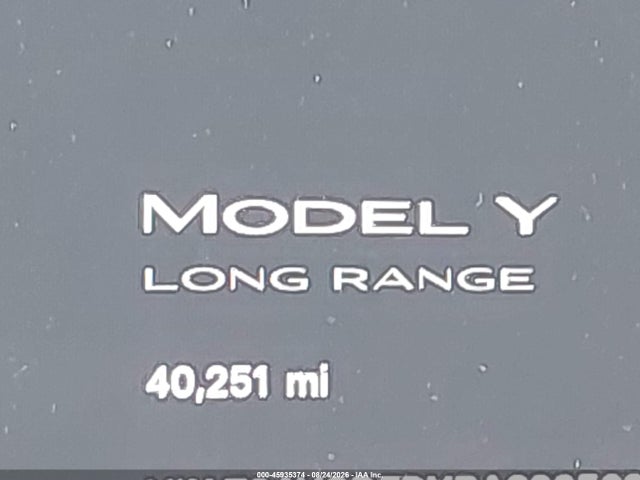 7SAYGDEDXRA320569 Tesla Model Y Long Range Single Motor Rear-wheel Drive/rwd