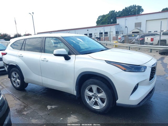 2022 Toyota Highlander Le მანქანა იყიდება აუქციონზე, vin: 5TDBZRBH0NS578609, აუქციონის ნომერი: 45935422