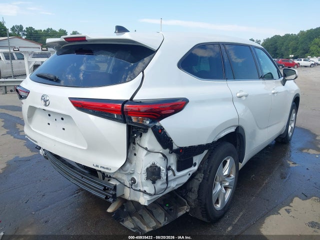 2022 Toyota Highlander Le მანქანა იყიდება აუქციონზე, vin: 5TDBZRBH0NS578609, აუქციონის ნომერი: 45935422