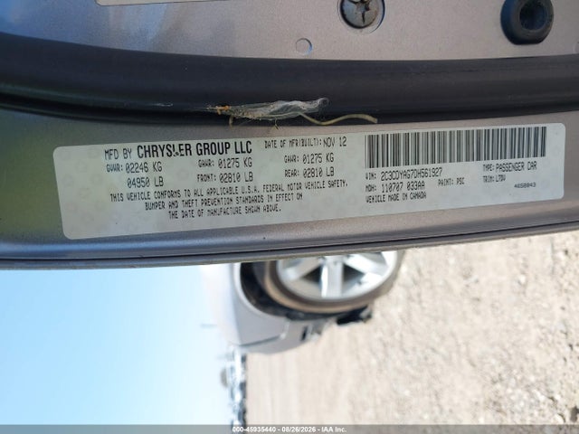 Aukcja sprzedaży 2013 Dodge Challenger Sxt, vin: 2C3CDYAG7DH561927, numer aukcji: 45935440