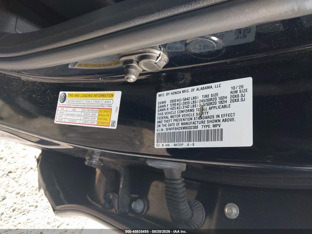 Aukcja sprzedaży 2021 Honda Pilot Awd Special Edition, vin: 5FNYF6H2XMB032388, numer aukcji: 45935455