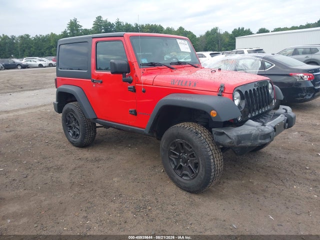 2016 Jeep Wrangler Willys Wheeler მანქანა იყიდება აუქციონზე, vin: 1C4AJWAG1GL302440, აუქციონის ნომერი: 45935646