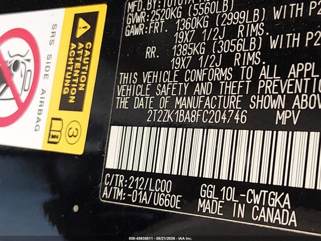 Lexus RX 350 2015 2T2ZK1BA8FC204746 Image 9