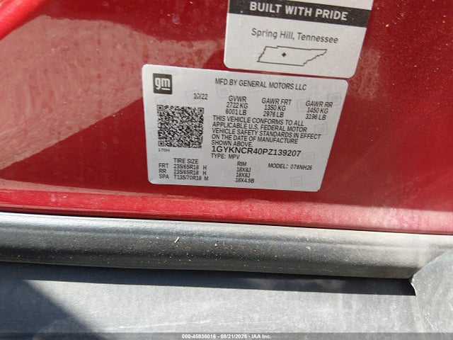 Продаж на аукціоні авто 2023 Cadillac Xt5 Fwd Premium Luxury, vin: 1GYKNCR40PZ139207, номер лоту: 45936016