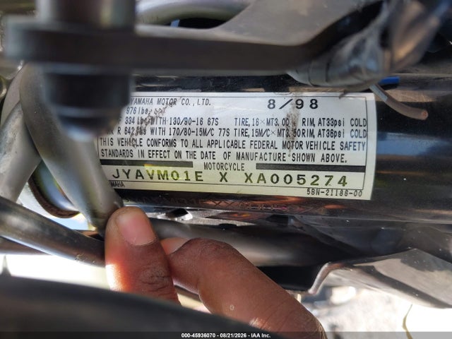 Продаж на аукціоні авто 1999 Yamaha Xvs65 A, vin: JYAVM01EXXA005274, номер лоту: 45936070