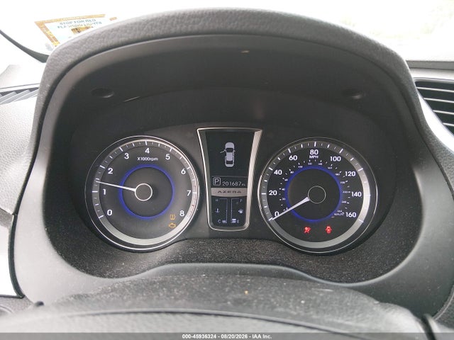 2012 Hyundai Azera მანქანა იყიდება აუქციონზე, vin: KMHFH4JG2CA139305, აუქციონის ნომერი: 45936324