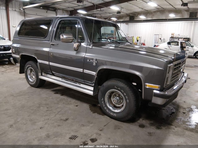 1987 Chevrolet Blazer V10 მანქანა იყიდება აუქციონზე, vin: 1GNEV18K4HF113386, აუქციონის ნომერი: 45936447