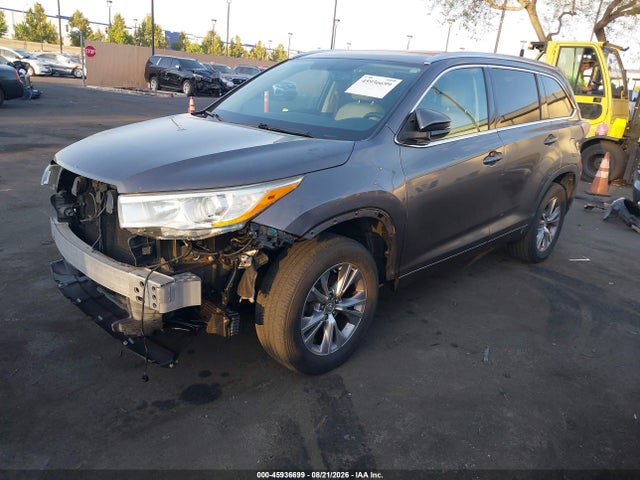 Toyota Highlander Xle V6 2014 5TDKKRFH1ES027121 Image 2