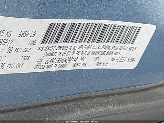 Aukcja sprzedaży 2016 Chrysler Town & Country Touring, vin: 2C4RC1BG4GR282142, numer aukcji: 45936767