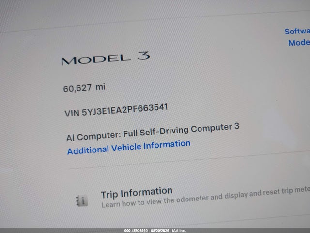 Tesla Model 3 Rear-wheel Drive 2023 5YJ3E1EA2PF663541 Image 16