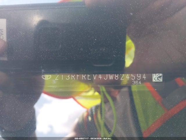 2018 Toyota Rav4 Xle მანქანა იყიდება აუქციონზე, vin: 2T3RFREV4JW824594, აუქციონის ნომერი: 45937117