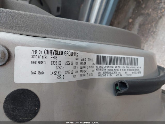 Продажа на аукционе авто 2009 Jeep Grand Cherokee Laredo, vin: 1J8GS48K49C557570, номер лота: 45937295
