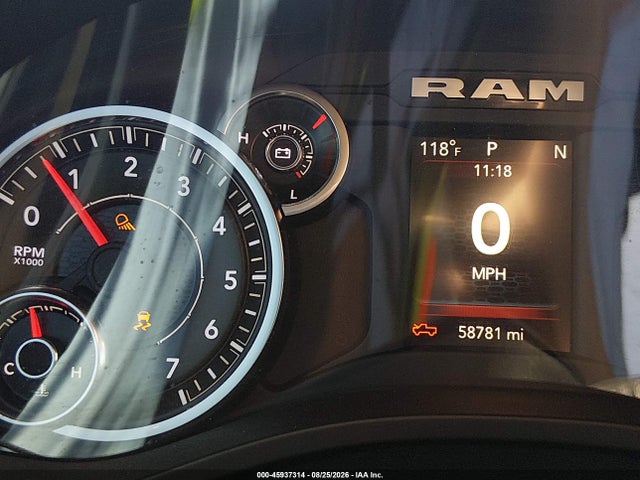 2019 Ram 1500 Big Horn/lone Star  4x4 5'7 Box მანქანა იყიდება აუქციონზე, vin: 1C6SRFFT2KN637875, აუქციონის ნომერი: 45937314
