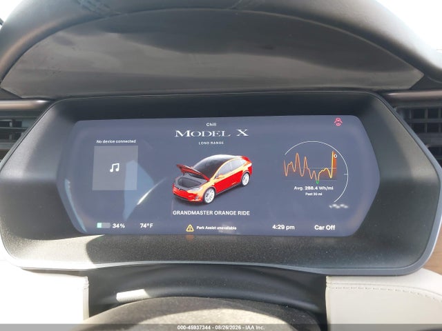 Aukcja sprzedaży 2019 Tesla Model X 100d/75d/long Range, vin: 5YJXCAE27KF213800, numer aukcji: 45937344