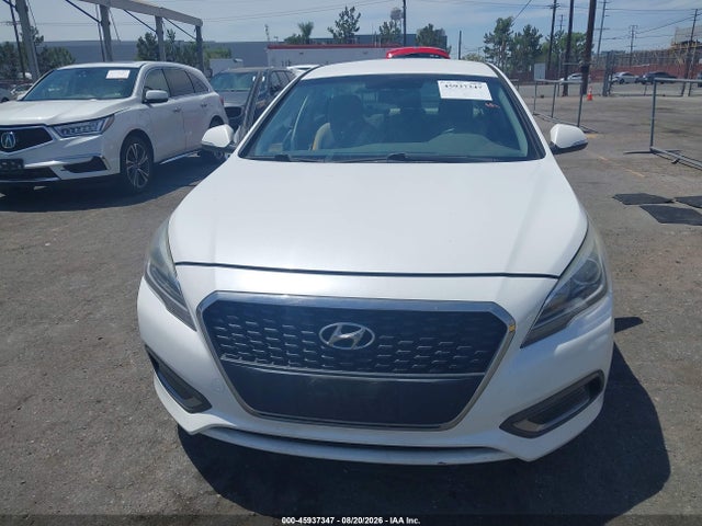 2016 Hyundai Sonata Hybrid Se მანქანა იყიდება აუქციონზე, vin: KMHE24L18GA041956, აუქციონის ნომერი: 45937347
