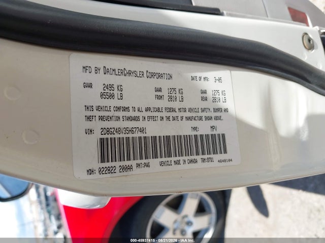 2005 Dodge Magnum Sxt მანქანა იყიდება აუქციონზე, vin: 2D8GZ48V35H677401, აუქციონის ნომერი: 45937415