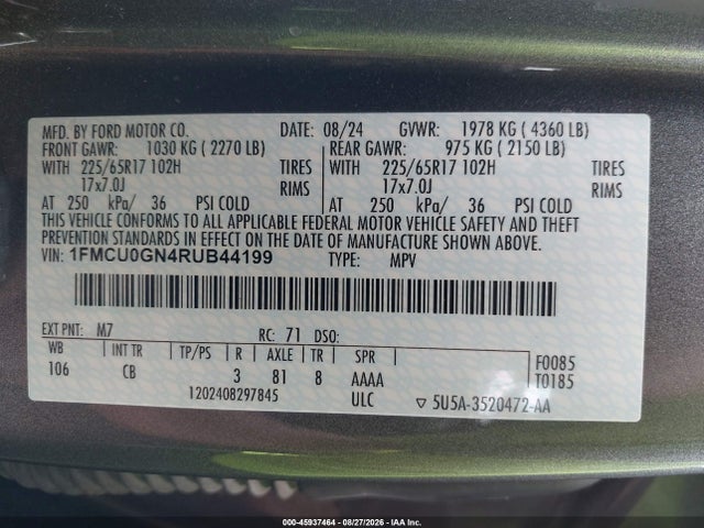Ford Escape Active 2024 1FMCU0GN4RUB44199 Image 9