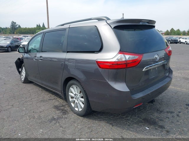 Продаж на аукціоні авто 2017 Toyota Sienna Limited 7 Passenger, vin: 5TDDZ3DC0HS152382, номер лоту: 45937514