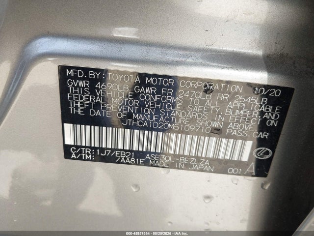 JTHCA1D20M5109710 Lexus IS 300