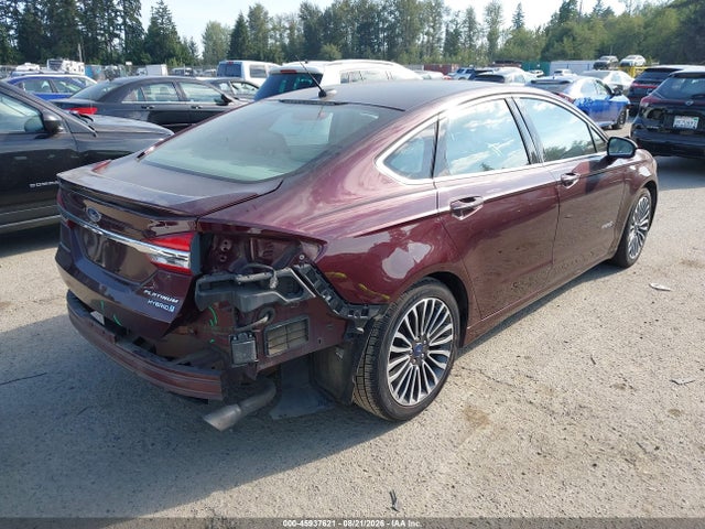 Продажа на аукционе авто 2017 Ford Fusion Hybrid Platinum, vin: 3FA6P0RU8HR248347, номер лота: 45937621