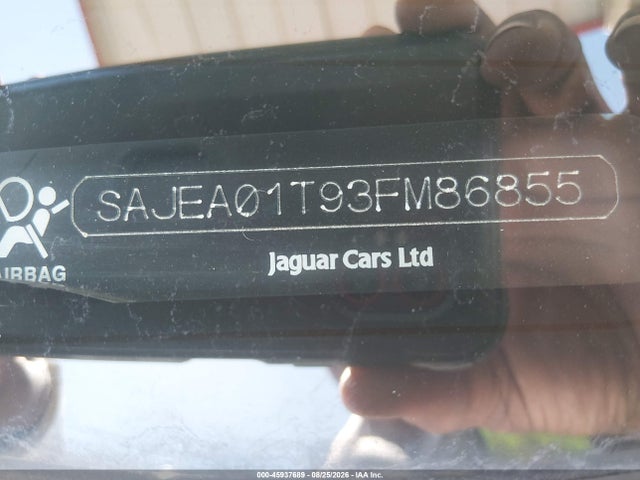 2003 Jaguar S-type 3.0l V6 მანქანა იყიდება აუქციონზე, vin: SAJEA01T93FM86855, აუქციონის ნომერი: 45937689