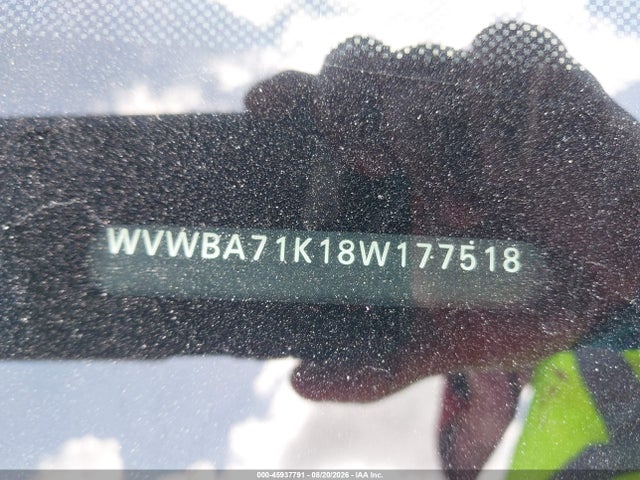 2008 Volkswagen Rabbit S მანქანა იყიდება აუქციონზე, vin: WVWBA71K18W177518, აუქციონის ნომერი: 45937791