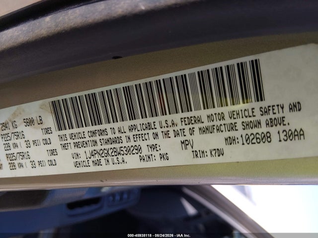 2011 Jeep Liberty Sport მანქანა იყიდება აუქციონზე, vin: 1J4PN2GK2BW530290, აუქციონის ნომერი: 45938118