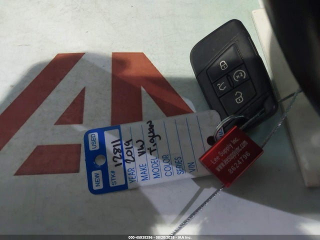 45938296 :رقم المزاد ، 3VV3B7AX1KM143777 vin ، 2019 Volkswagen Tiguan 2.0t Se/2.0t Sel/2.0t Sel R-line/2.0t Sel R-line Black مزاد بيع