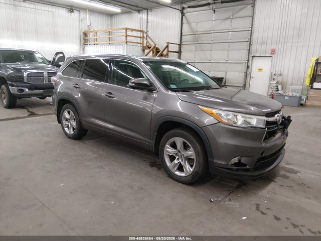 45938454 :رقم المزاد ، 5TDDKRFH7GS336359 vin ، 2016 Toyota Highlander Limited V6 مزاد بيع