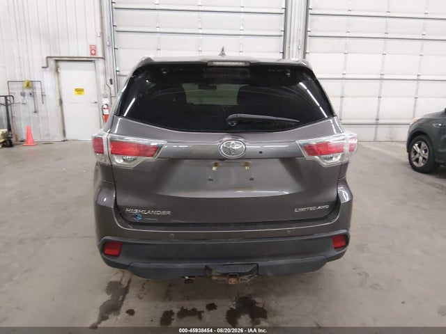 45938454 :رقم المزاد ، 5TDDKRFH7GS336359 vin ، 2016 Toyota Highlander Limited V6 مزاد بيع