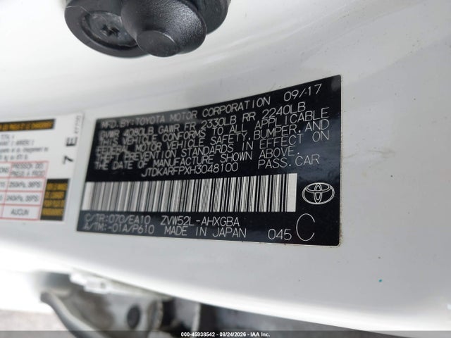 Toyota Prius Prime Advanced 2017 JTDKARFPXH3048100 Image 9