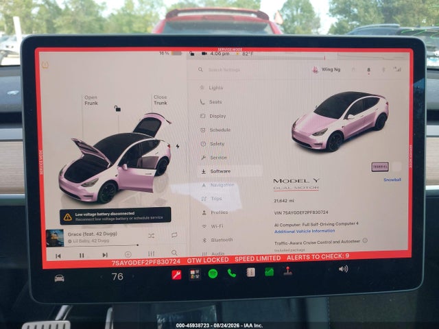 Продаж на аукціоні авто 2023 Tesla Model Y Performance Dual Motor All-wheel Drive, vin: 7SAYGDEF2PF830724, номер лоту: 45938723