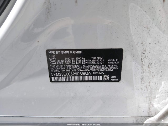 BMW X4 M 2023 5YM23EC05P9P68840 Image 9
