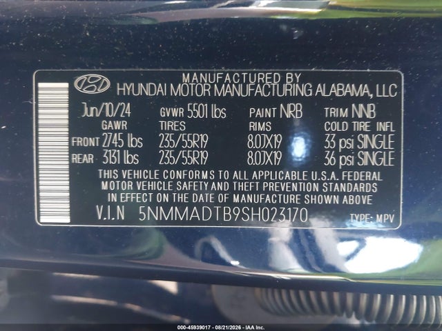 Продажа на аукционе авто 2025 Genesis Gv70 2.5t Awd, vin: 5NMMADTB9SH023170, номер лота: 45939017