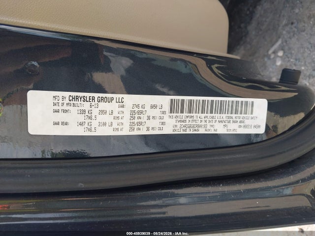 Продаж на аукціоні авто 2013 Dodge Grand Caravan Se, vin: 2C4RDGBG8DR800183, номер лоту: 45939039