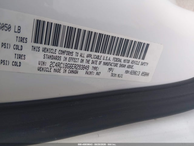 2C4RC1BG6ER293849 Chrysler Town &amp; Country Touring