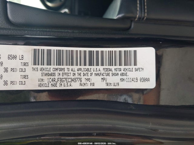 Jeep Grand Cherokee Limited 2014 1C4RJFBG7EC349776 Image 9