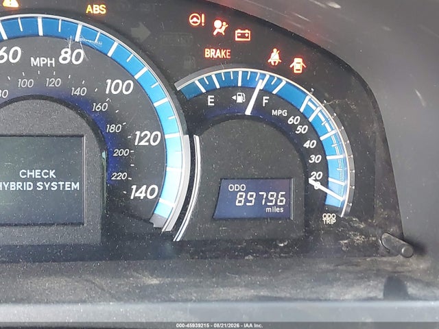 45939215 :رقم المزاد ، 4T1BD1FK9DU073745 vin ، 2013 Toyota Camry Hybrid Xle مزاد بيع