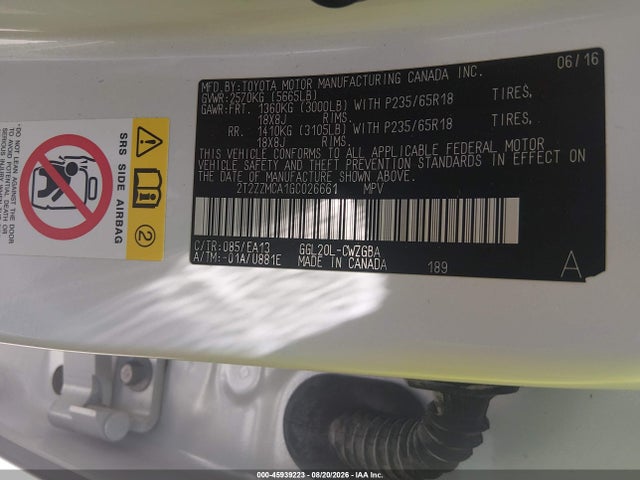 Lexus RX 350 2016 2T2ZZMCA1GC026661 Image 9
