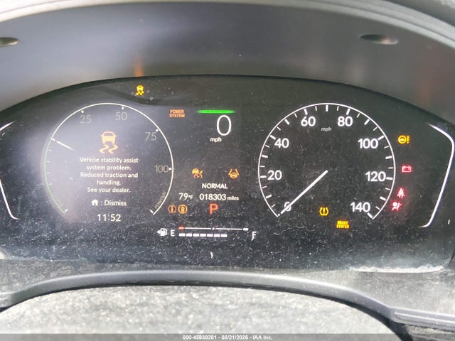 45939281 :رقم المزاد ، 2HGFE4F83SH343739 vin ، 2025 Honda Civic Hybrid Sport/sport Touring مزاد بيع