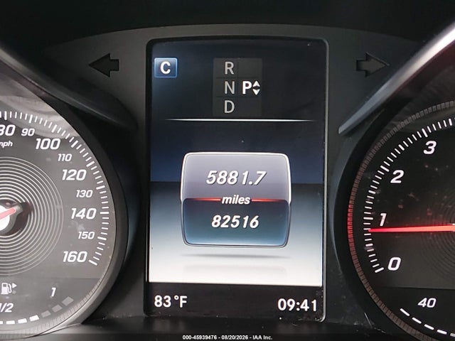 45939476 :رقم المزاد ، 55SWF4KB9GU147359 vin ، 2016 Mercedes-benz C 300 Luxury 4matic مزاد بيع